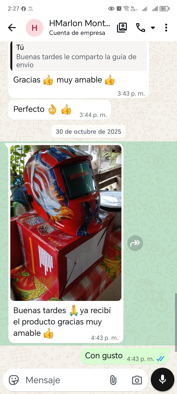 Cliente satisfecho